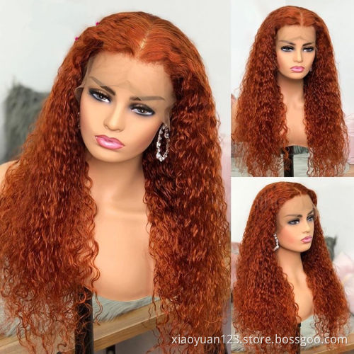 Wholesale 100% Virgin Human Hair 26 30 Inch Deep Wave Hd Transparent Lace Frontal Wig 180 Density 13X6 Deep Wave Lace Front Wig